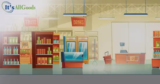 graphic of a c-store layout