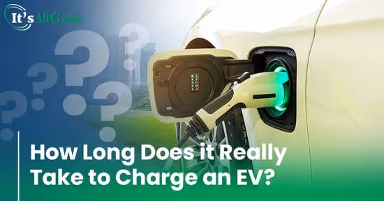 EV charger connected to EV