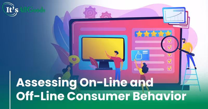 graphic displaying customer purchasing on and off line