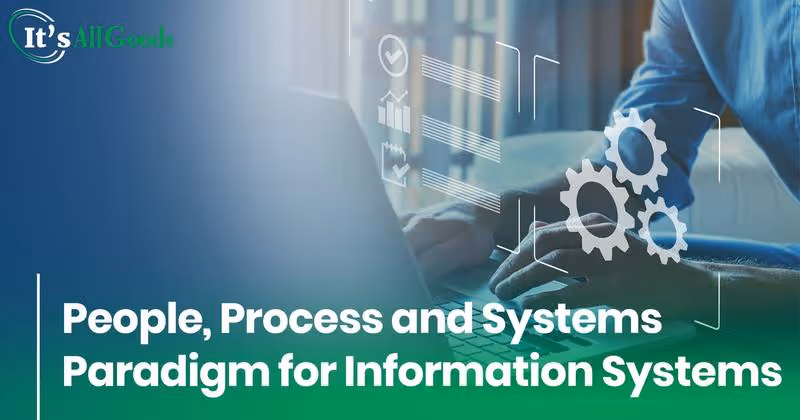 man sitting at computer considering people, process, and systems