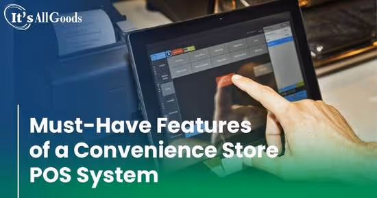 An operator making an entry to a POS system