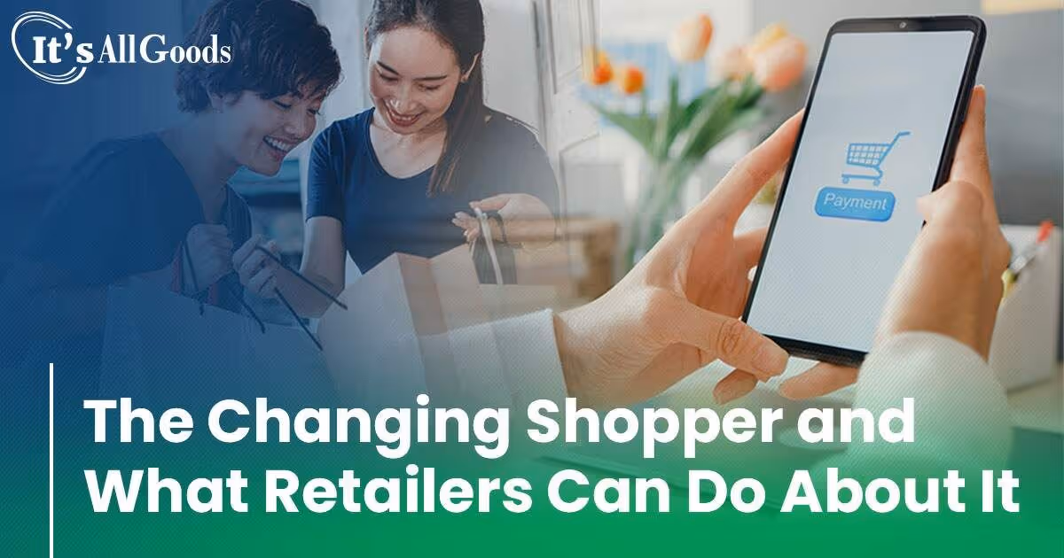 Shoppers examining their purchased goods.