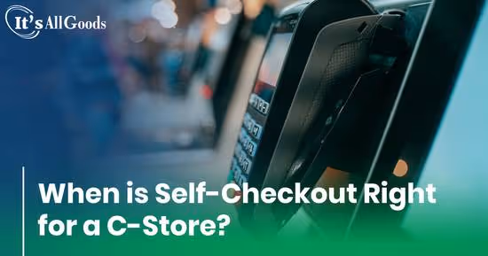 Self checkout kiosk.