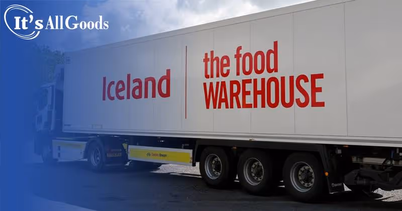 A van delivering food to a home.