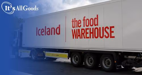 A van delivering food to a home.