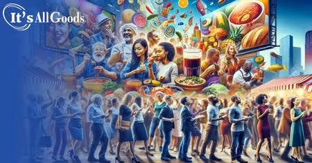 abstract showing busy food campaigns