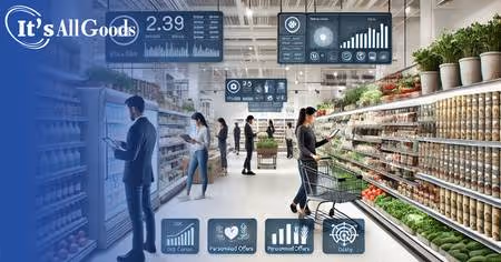 consumers in grocery store