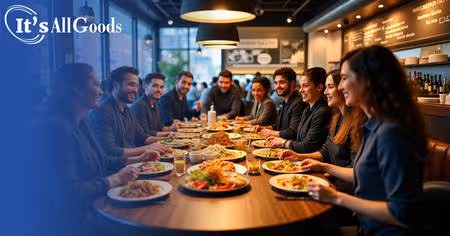 Group of people dining