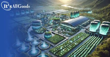 Futuristic view of sustainable packaging eco-system