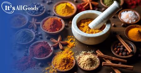 A grouping of various spices from around the world