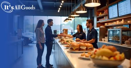 customers wait in line at c-store.
