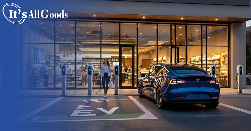 EV charging arrangemet at busy c-store