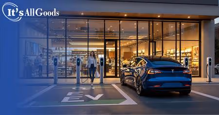 EV charging arrangemet at busy c-store