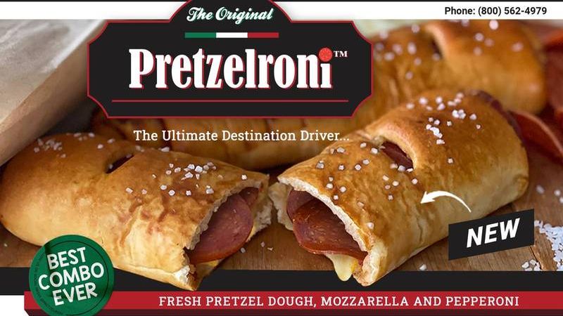 Pretzelroni on display
