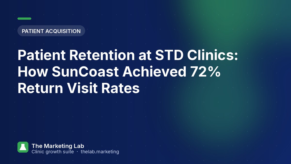 STD Clinic Patient Retention: SunCoast's 72% Return Rate