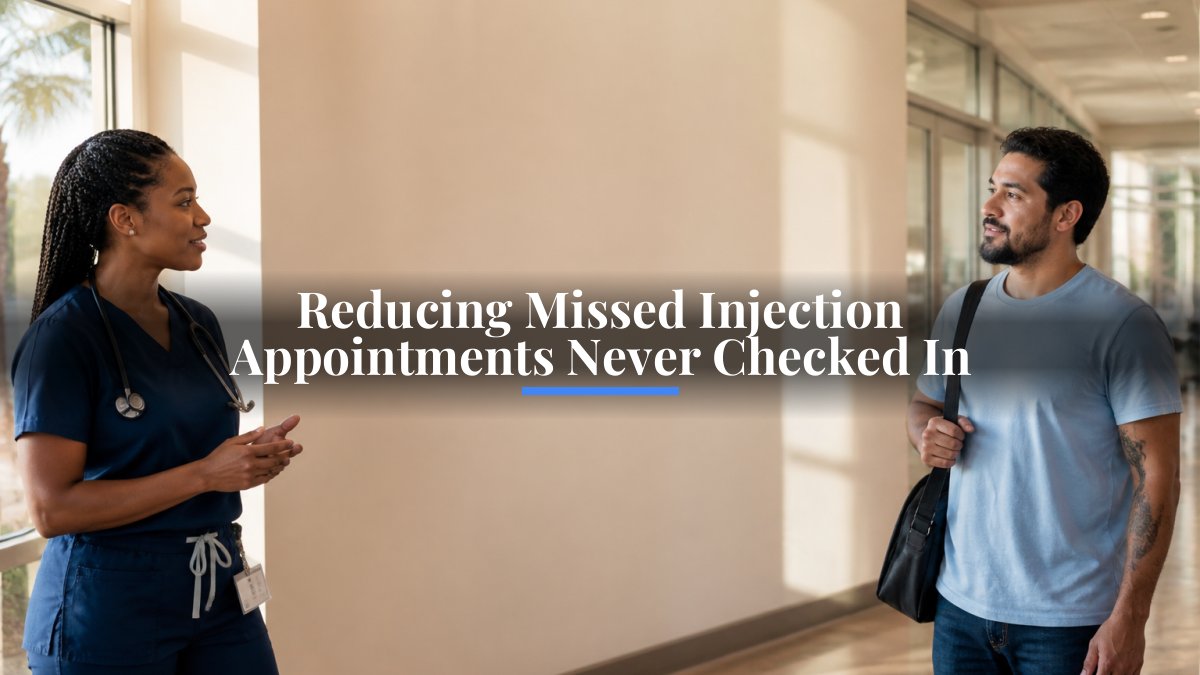 Reducing Missed Injection Appointments Never Checked In