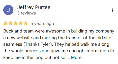 Five Dog Solutions - Website Design Review - Jeff