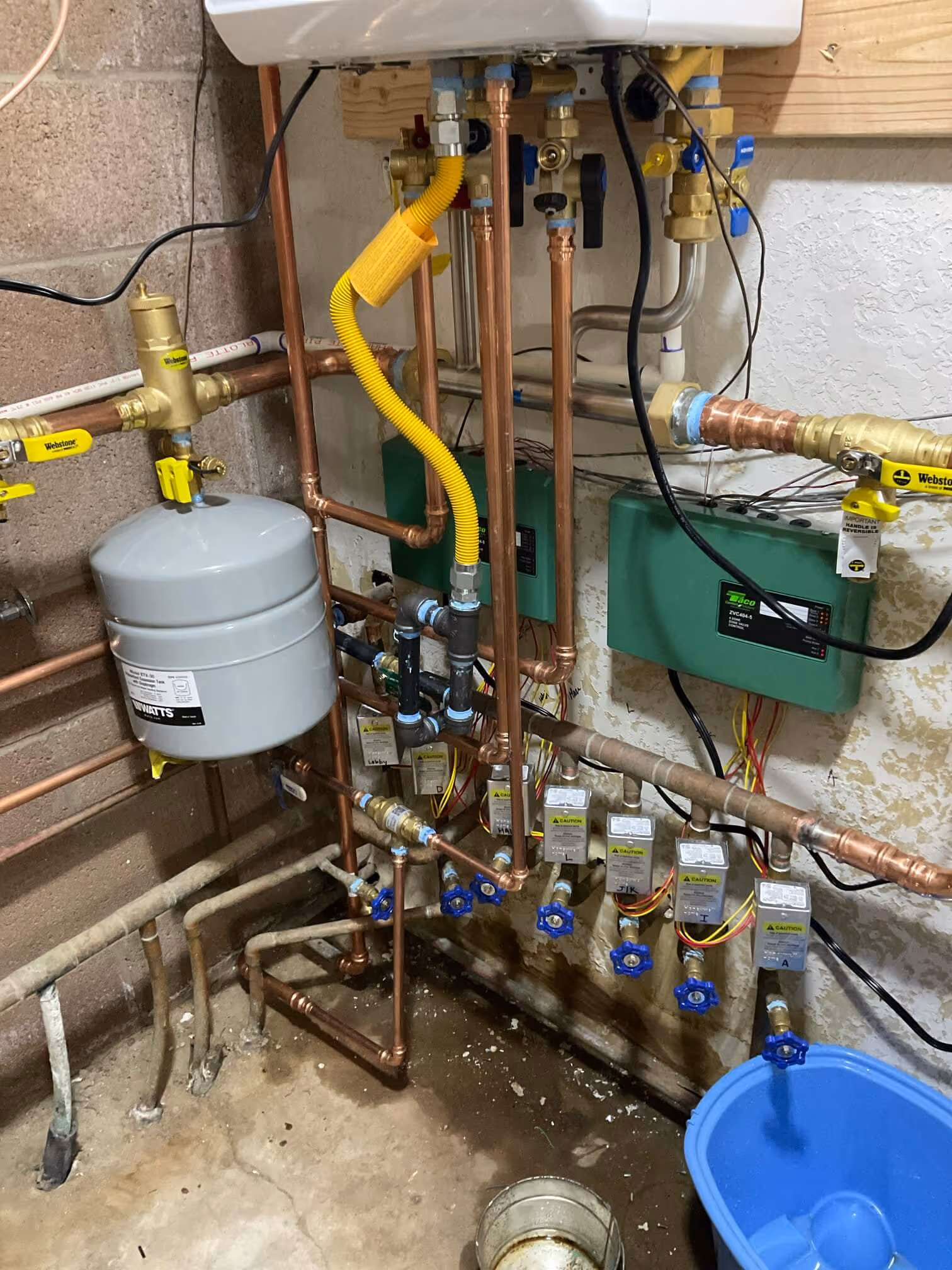 Professional boiler piping installation by MGP Mechanical's licensed plumbers.