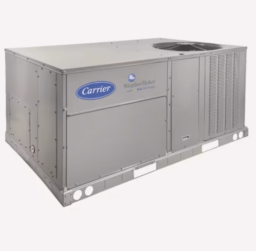 Carrier WeatherMaker 48TC commercial rooftop unit with EcoBlue Technology