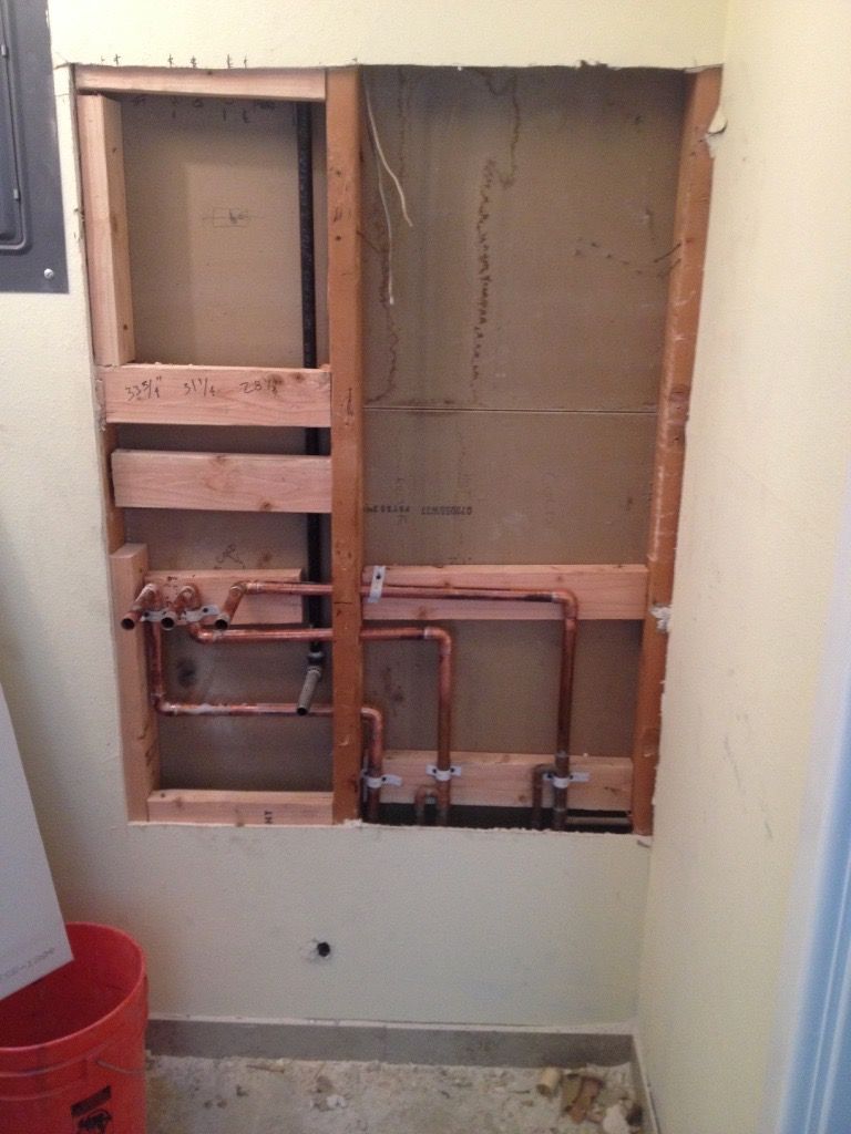 Copper plumbing pipes serviced by MGP Mechanical in Albuquerque