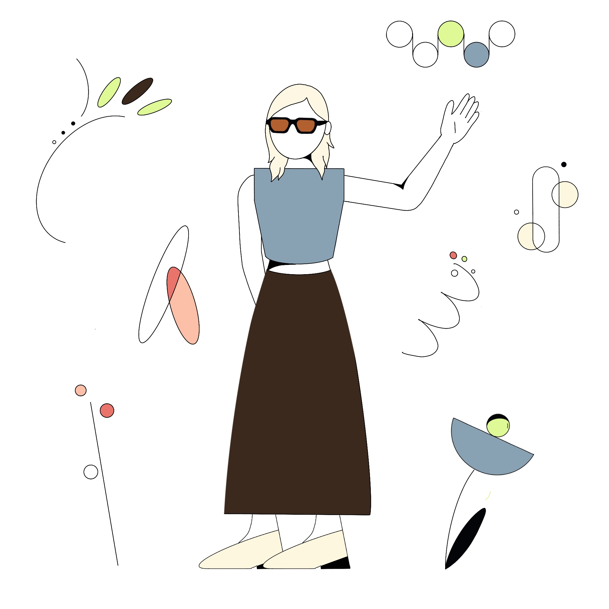 Illustration of Emily Pratt (me).