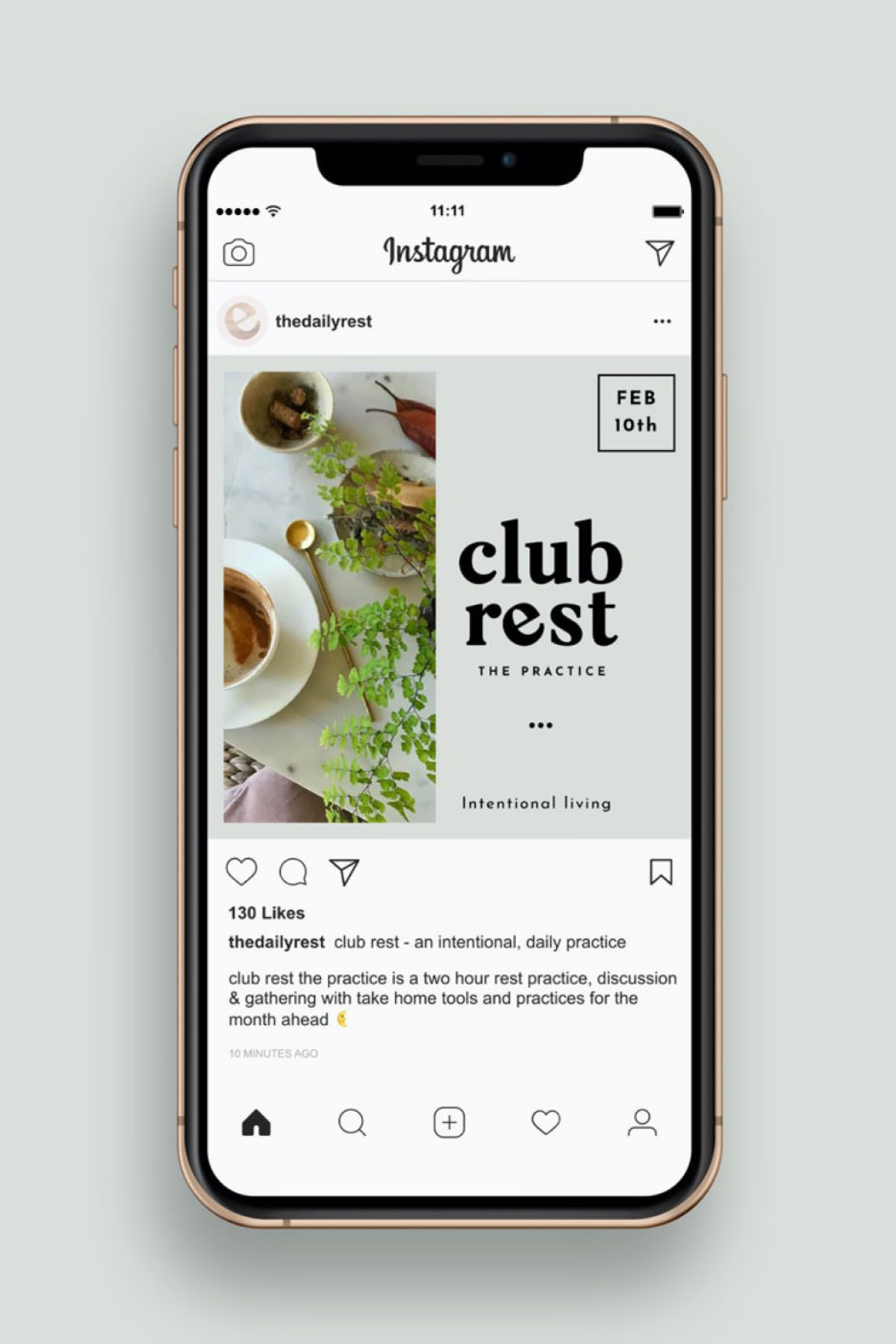 Wellness course IG templates for Emmie Rae's Club Rest designed by Jo ChunYan