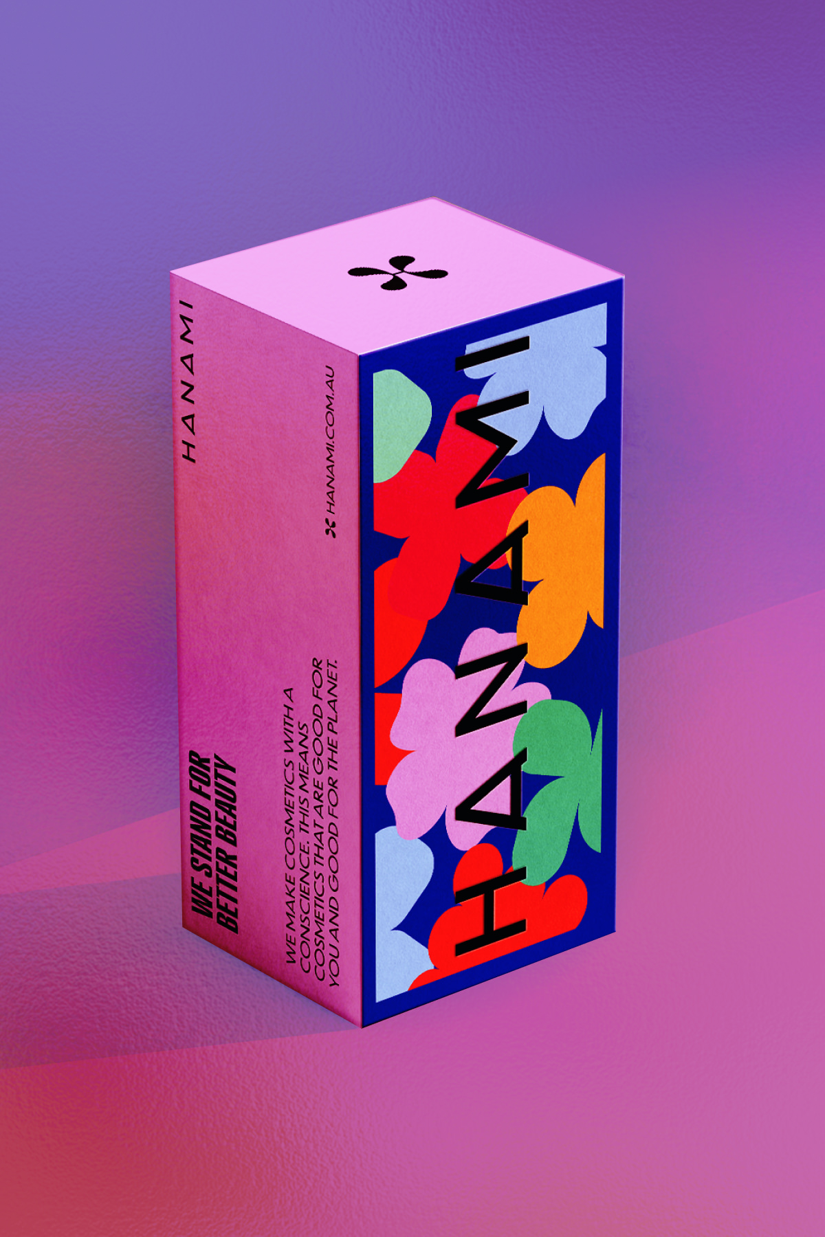 Fun, floral and vibrant packaging box design for Hanami nail polishes by Jo ChunYan