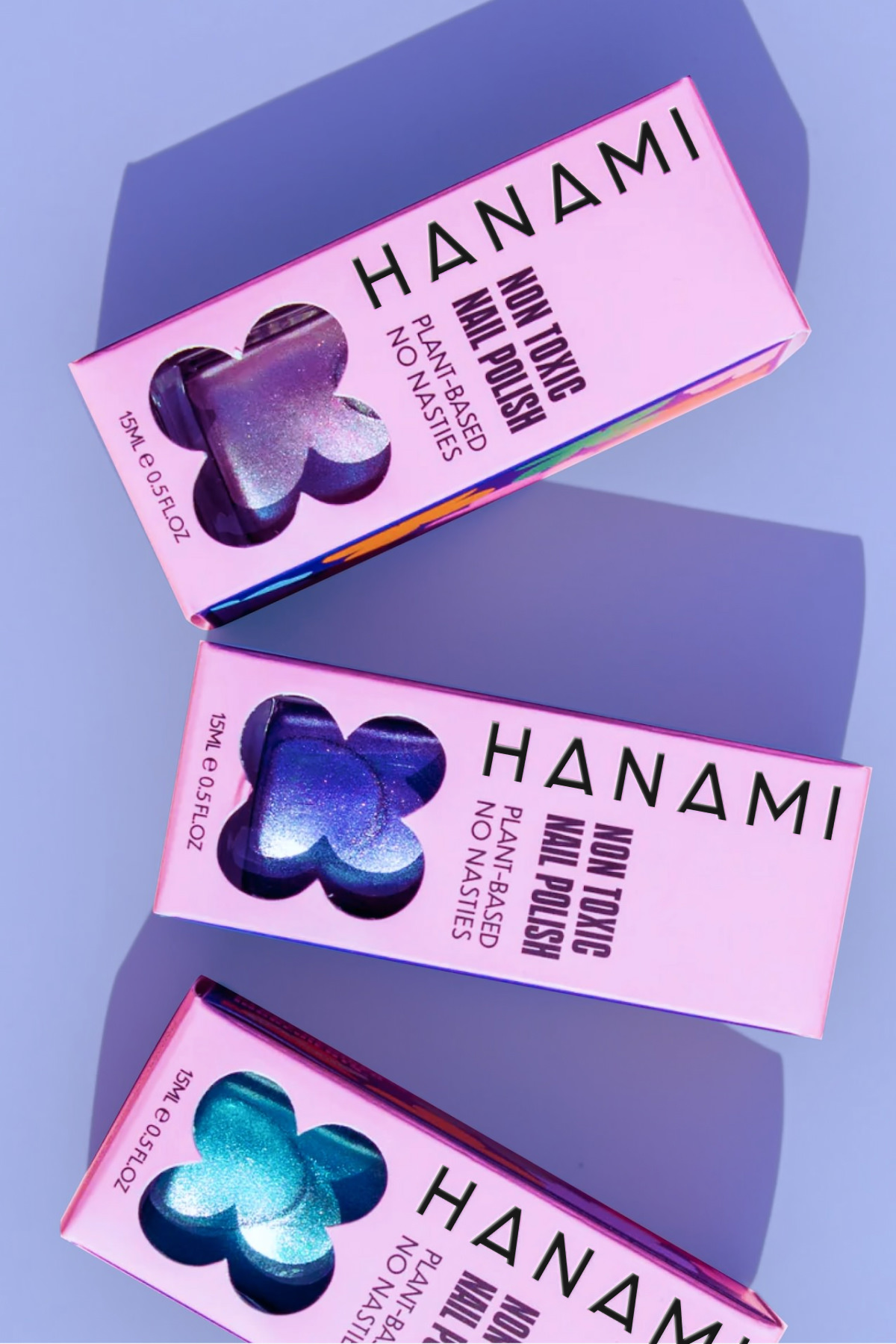 Packaging design for nail polish boxes for Hanami designed by Jo ChunYan
