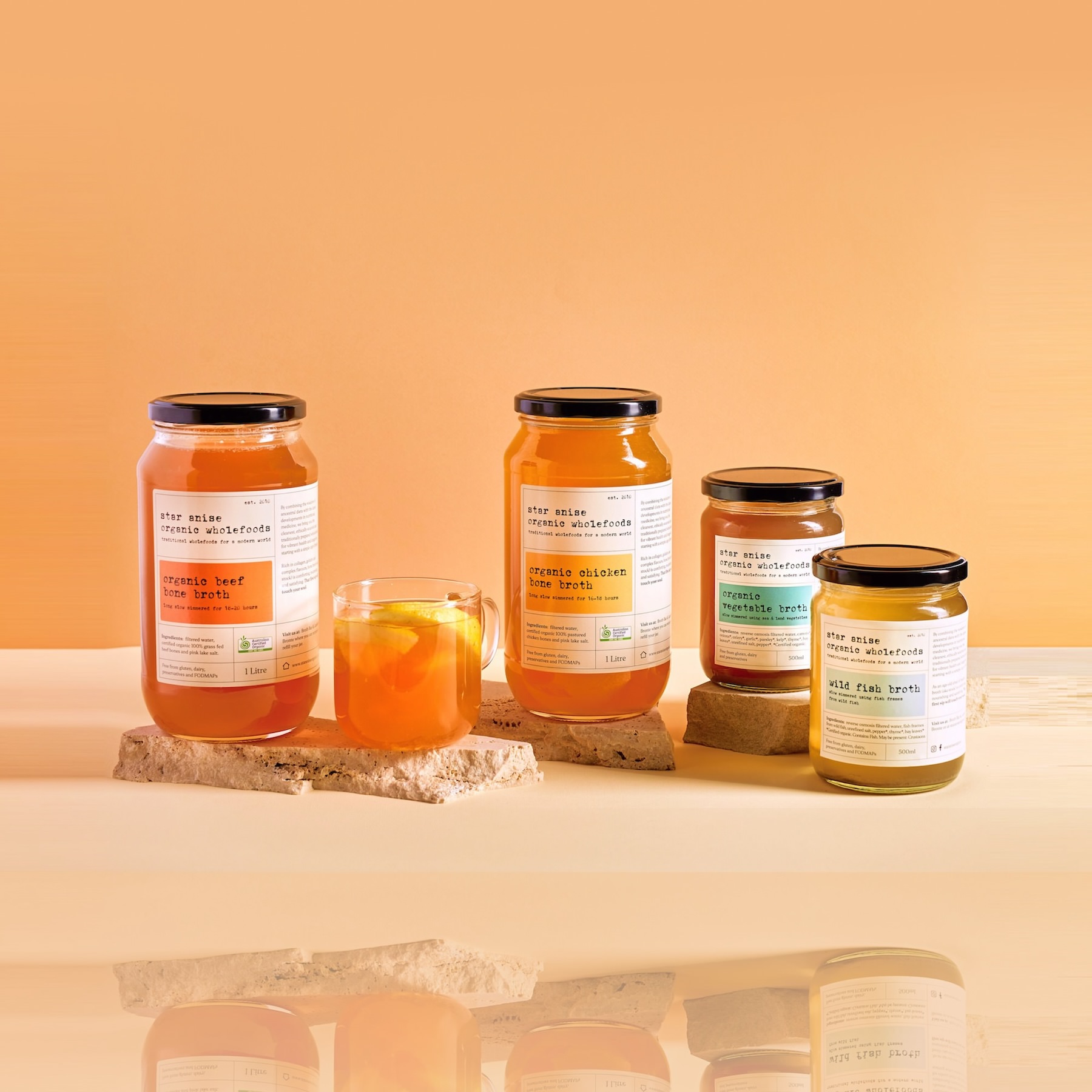 Luxe health broth soup jars packaging design for organic food design by Jo ChunYan