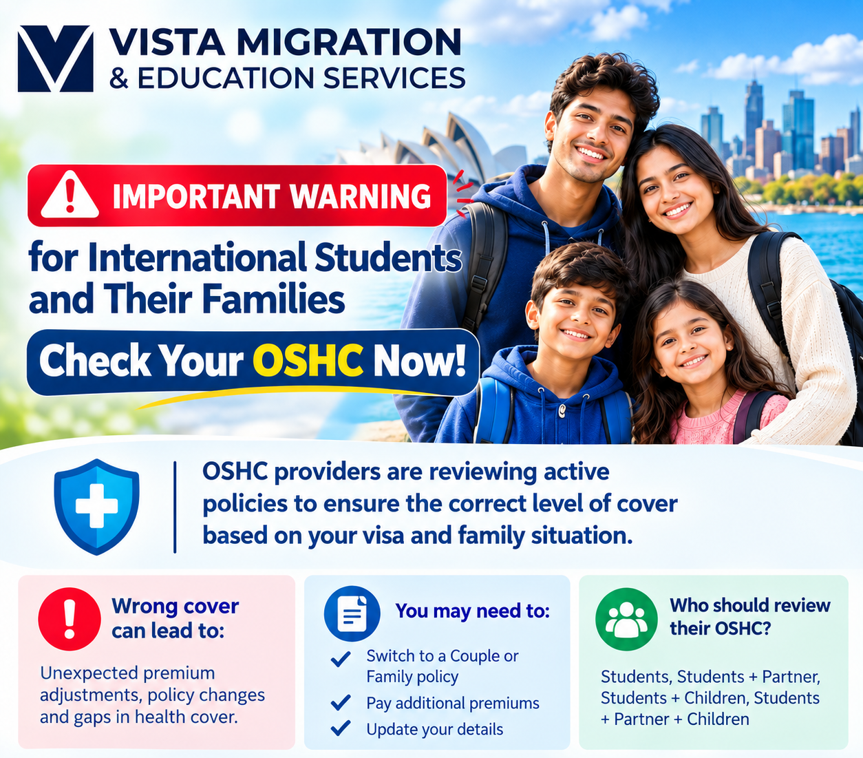 Important Warning for International Students and Their Families – Check Your OSHC Now!