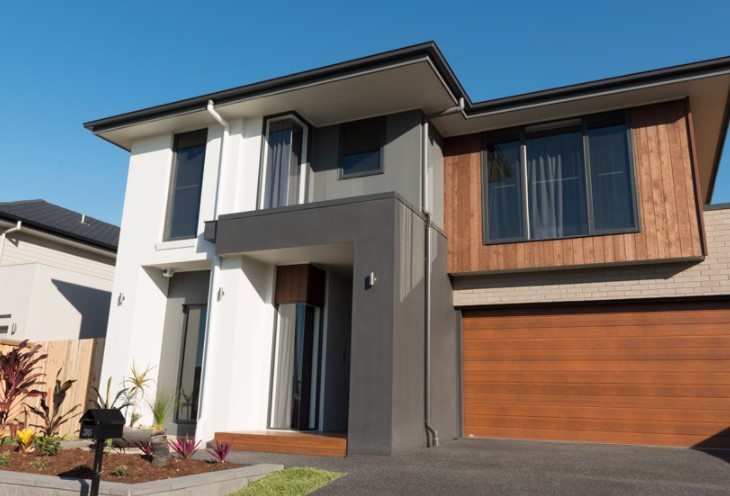House with sliding windows and doors