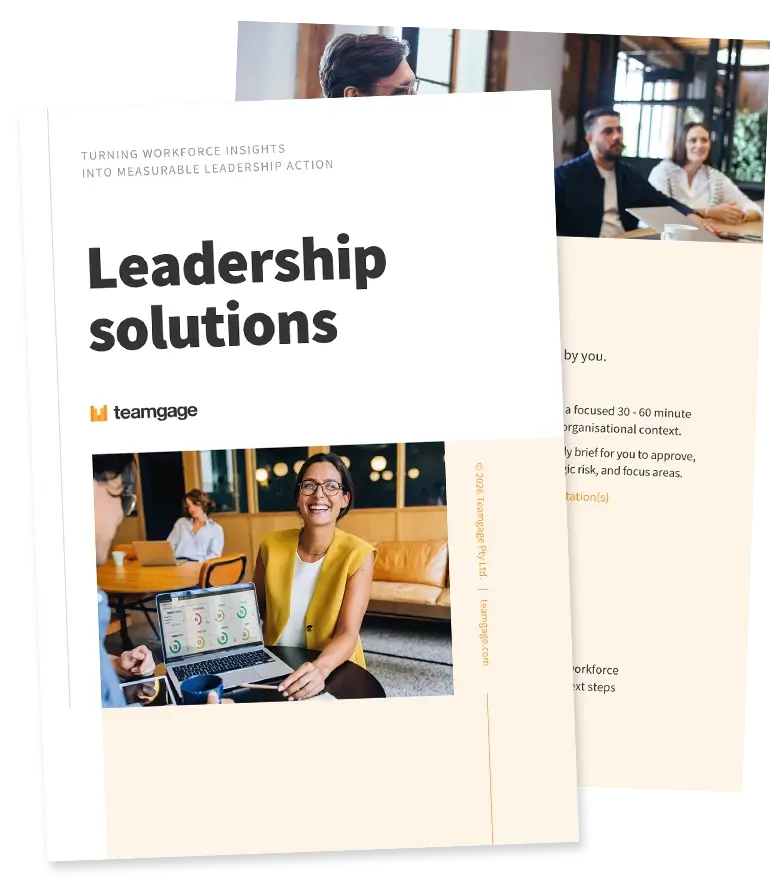 Teamgage Leadership solutions brochure