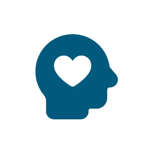 Head heart icon
