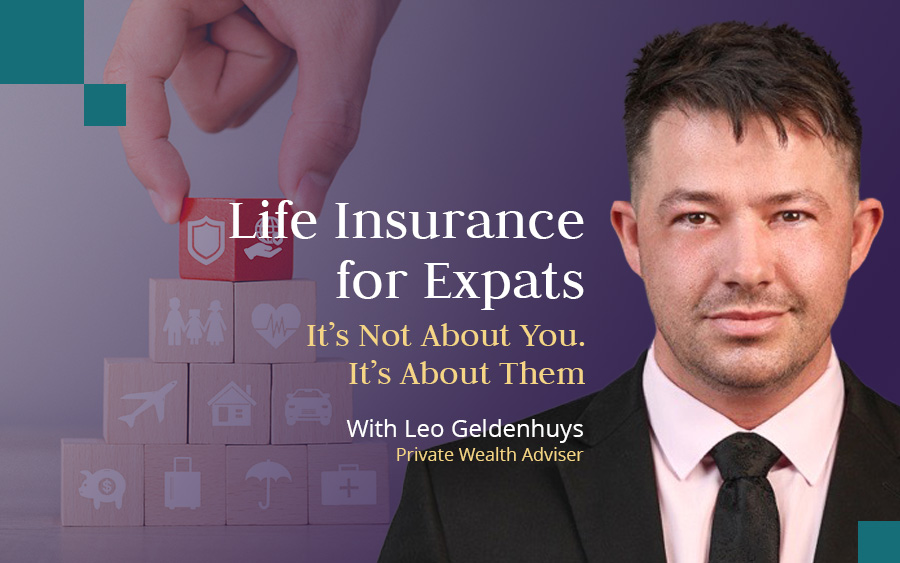 Leo Geldenhuys, Private Wealth Adviser at Skybound Wealth, discussing life and critical illness insurance for expats.