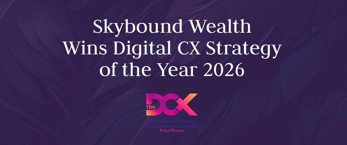 Skybound Wealth Wins Digital Customer Experience Strategy of the Year (2026) header