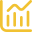 icone de gráfico analítico amarelo