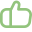 ícone de curtida verde