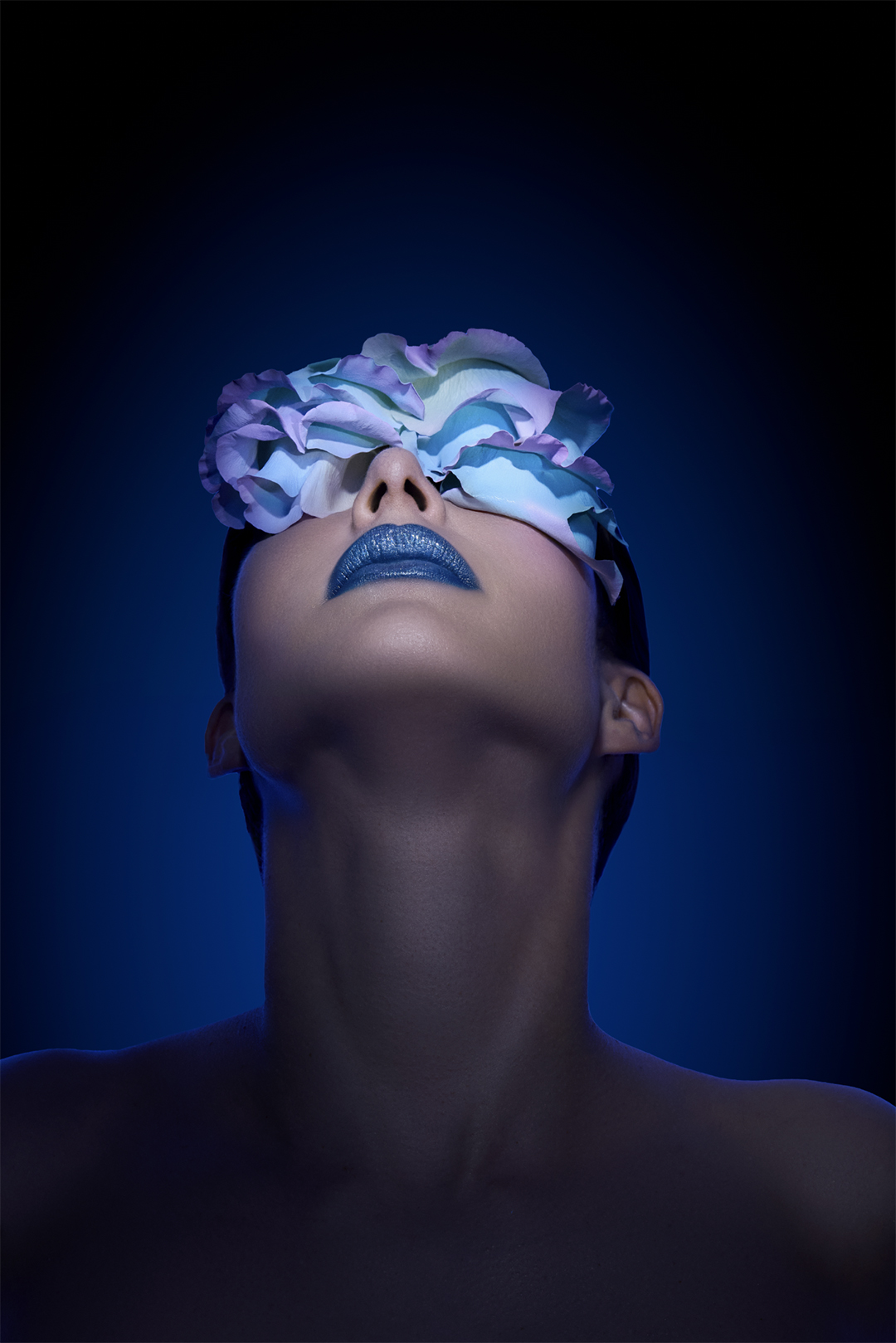 Beauty Make-up in Blautönen – Fotografin Zürich