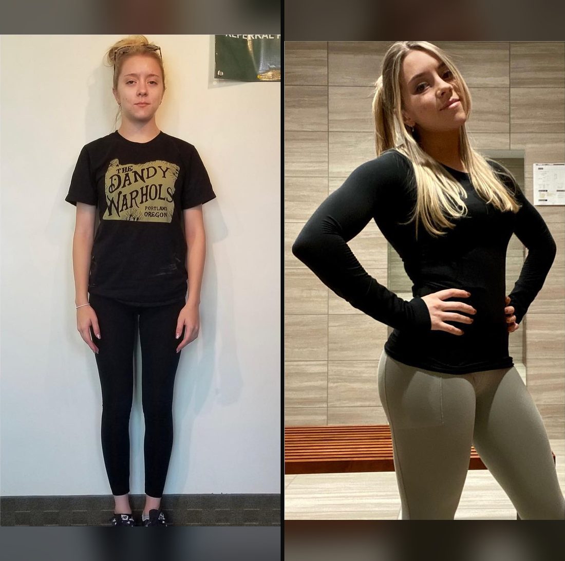 Before and after: 20-pound muscle gain with UTG personal training in Westwood, NJ