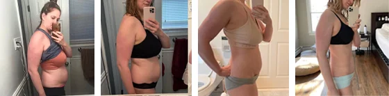Post-pregnancy fat loss progress over nine months