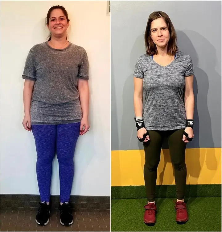 Amy 35-pound weight loss transformation with UTG personal training in Bergen County NJ