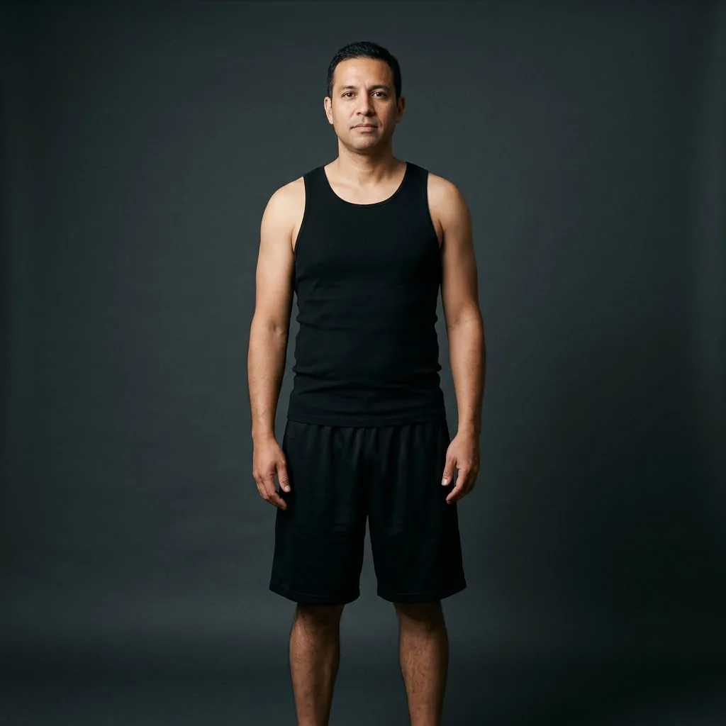 Illustration of a leaner body after training