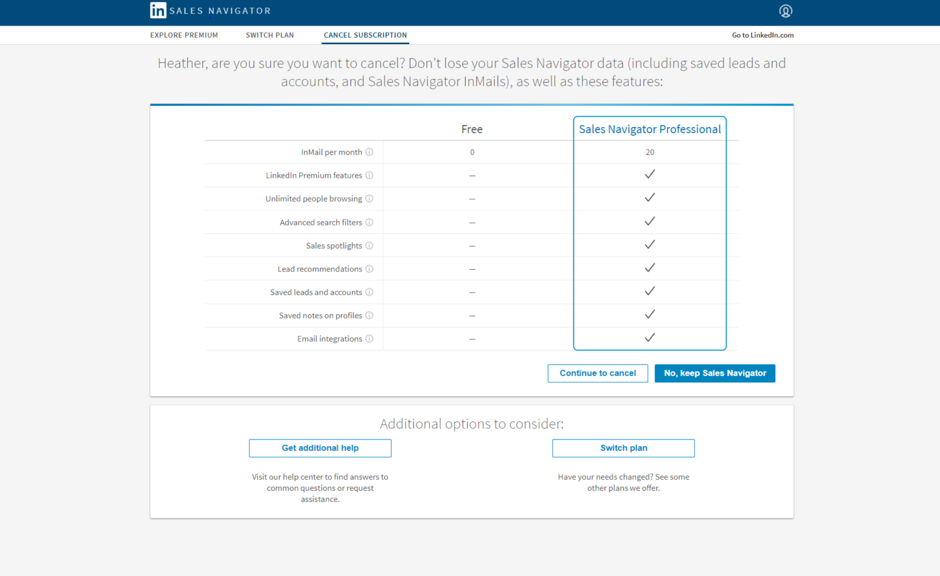 How to Cancel Your LinkedIn Premium Sales Navigator Account