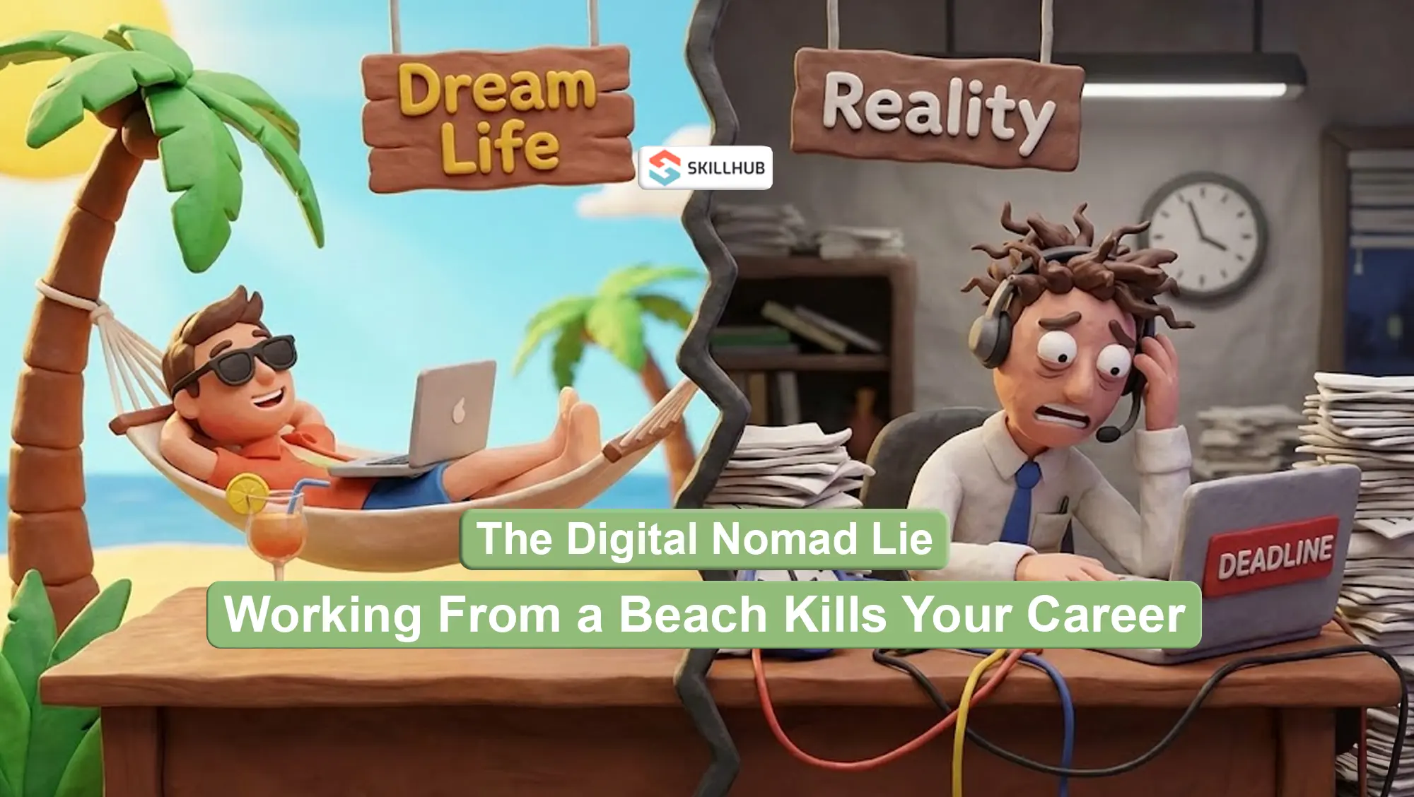 Why Working From a Beach Kills Your Career