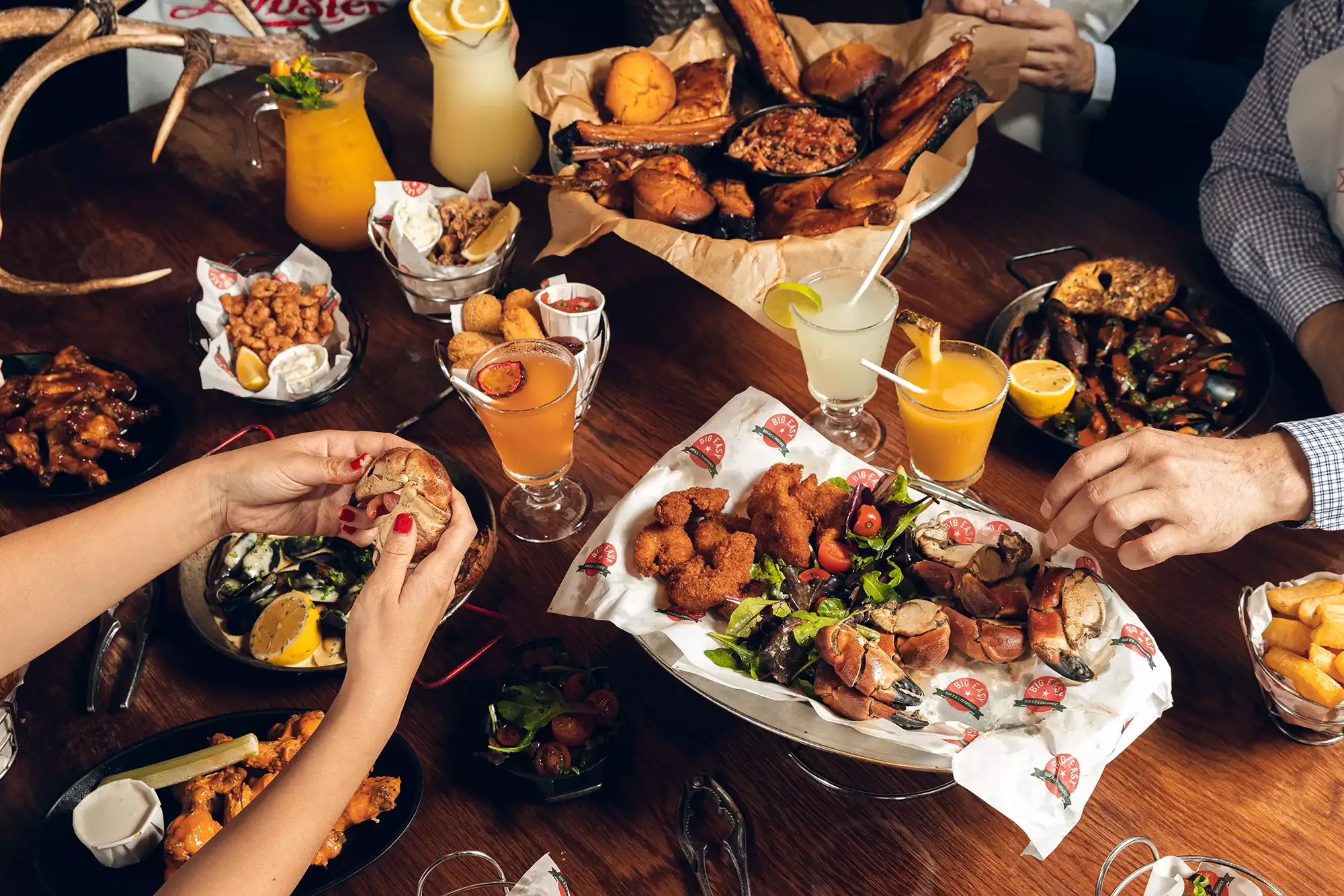 platter of bbq