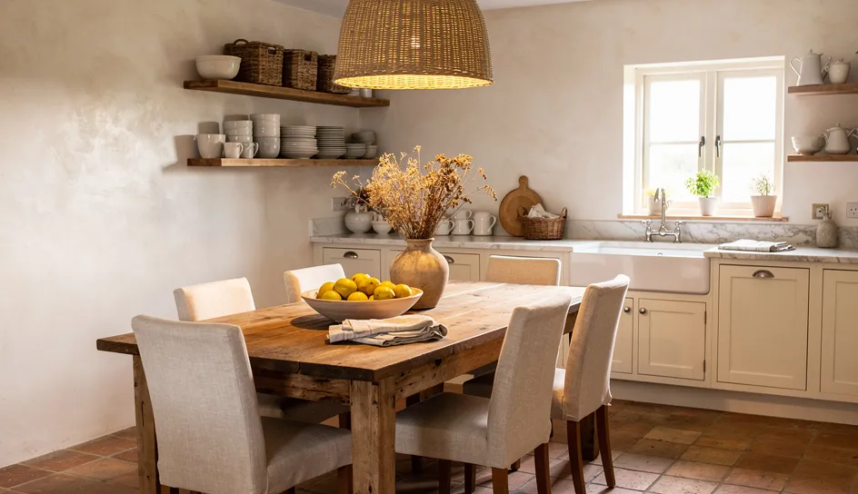 Landelijk chique interieur keuken
