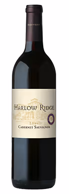Front view of Harlow Ridge wine bottle with Cabernet Sauvignon front label