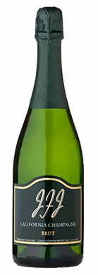 JFJ Winery sparkling Brut wine bottle front view