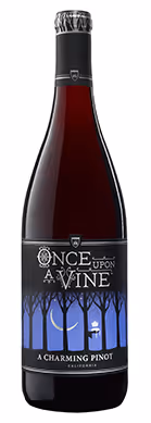 Once Upon a Vine brand Pinot Noir 750ml wine bottle with label