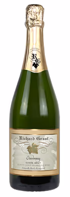 Richard Grant brand Cuvée Brut sparkling wine bottle front view